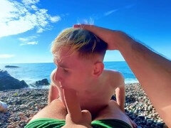 Anaal, Strand, Grote lul, Sperma, Daddy, Lul, Nudist, Orgasme