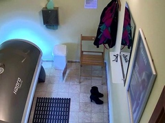 素人, 茶髪の, ソフトコア, 日光浴室, 一人, 生徒