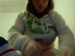 Enthousiasteling, Lul, Vrouw, Tepels, Orgasme, Alleen, Zweeds, Webcamera