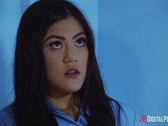 Asiático, Mamada, Morena, Peludo, Masturbación, Oficina, Perforación, Cabello corto