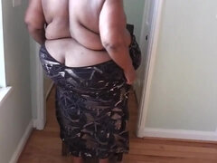 Cul, Gros seins, Noire, Noir ébène, Grosse, Maman, Seins naturels, Solo