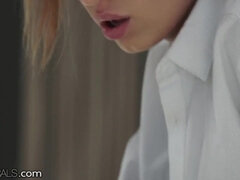 Blonde Baddie Tempts Her Man With A Sneaky Striptease - Charlie dean