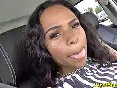 big-titted nubian trans spoiling herself in solo
