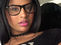 Arsch, Blasen, Schwanz, Hundestellung, Brille, Handjob, Jungendliche (18+), Titten