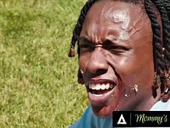 デカチン, デカパイ, 捕まる, コンテスト, イく瞬間, 黒人, 淫乱熟女, 母