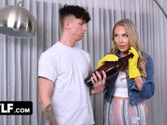 My gorgeous stepson’s thick lollipop: how I begged him to give it to me while my husband was gone