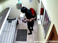 素人, 茶髪の, チェコ, 指いじり, オナニー, オマンコ, 現実, 日光浴室