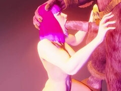 Wild life, monster, 3d porn