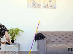 舐める尻, フェティッシュ, 女 人男 人, 魅力的, ストッキング, タトゥー, ティーン, 三人