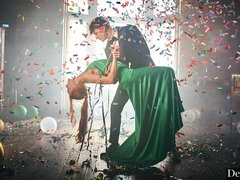 18 jaar, Kont, Grote lul, Pijpbeurt, Hondjeshouding, Natuurlijke tieten, Tiener, Tieten likken