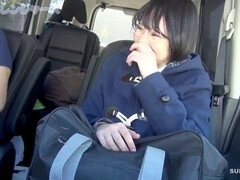 Asiático, Mamada, Coche, Corridas, Japonés, Coño, Adolescente, Puta