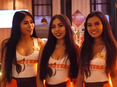 Playa, Morena, Madres para coger, Prostituta, Público, Espía, Tailandés, Voyeur