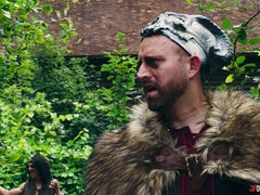 Arschlecken, Schwarz, Hundestellung, Absätze, Natürlichen titten, Im freien, Piercing, Tanga