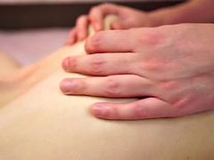 Tits massage close up