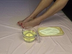 Cuarto de baño, Fetiche, Comida, Masturbacion con pies, Amante, Ruso, Ducha, Tragarse