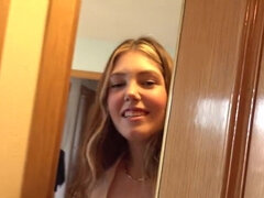 Anal, Nana, Gros cul, Blonde, Sucer une bite, Naturelle, Seins naturels, Ados anal