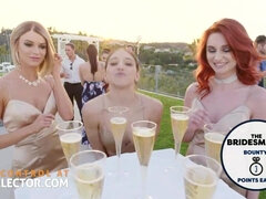 Blonde, Sucer une bite, Mariée, Hard, Lesbienne, Chatte, Serré, Mariage