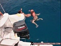 Velvet Swingers Club boat orgy with couples swapping
