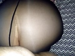 Large Butt In Pantyhose and heels POV