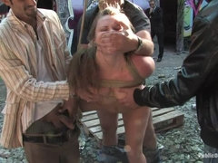 Grote mammen, Vrouw, Masker, Straf, Ruw, Slaaf, Tatoeage, Vibrator