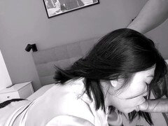 Enthousiasteling, Biseksueel, Sperma, Man die toekijkt, Vernedering, Man, Kut duiken, Vrouw