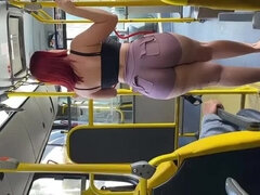 Crazy Maid Gets Wild on Public Bus Ride with Me