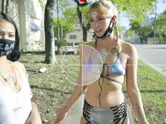 Blasen, Nahaufnahme, Schwanz, Flotter vierer, Hardcore, Hd, Orgie, Titten