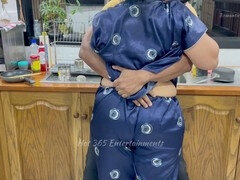 アラブ, デカ尻, 人妻の, インド人, キッチン, 淫乱熟女, 母, 義母