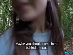 Cunnilingus, Verga grande, Coche, Familia, Latina, Al aire libre, Público, Coño