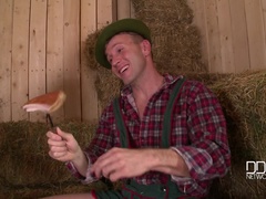 Blasen, Tschechisch, Kleid, Bauernhof, Fingern, Hardcore, Muschi, Rasiert