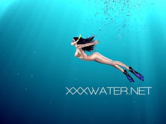 美女, フェラチオ, 茶髪の, ハードコア, 公共, セルビア人, オッパイの, 水中