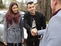 Cul, Sucer une bite, Cocu, Petite amie, Chatte, Rasée, Adolescente, Nénés