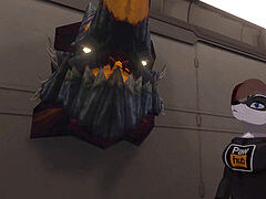 ボトル, 毛深い, なめる