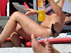 Sexy Thong Ass Bikini beach Girls Hd Voyeur Video