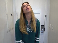 Blonde, Sucer une bite, Femelle, Orgasme, Pov, Chatte, Rasée, Nénés