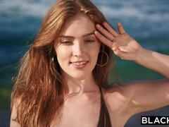 ビーチ, 黒人, フォアサム, 開帳, 自然山雀, 馬乗り, 剃毛, タトゥー