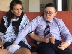 Geweldig, Anaal, Brits, Hd, Orgasme, Tiener, Uniformpje, Maagd