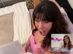 Hinter den kulissen, Paar, Spermaladung, Aufs gesicht abspritzen