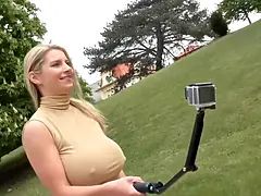 Beauté, Gros seins, Tchèque, Énorme, Lait, Public, Seins flasques, Nénés