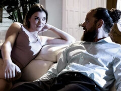 Grote lul, Pijpbeurt, Hondjeshouding, Flexibiel, Harig, Natuurlijke tieten, Kort haar, Tieten likken