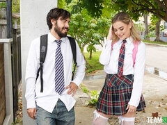 素人, デカチン, デカパイ, バック, 女子高生, ガリガリ, 教師, ティーン