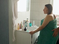 Badkamer, Grote kont, Sperma, Hardcore, Masturbatie, Moeder, Zwanger, Douche