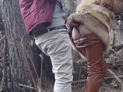 Amateur, Sucer une bite, Pieds, Fétiche, Cuir, De plein air, Public, Spandex