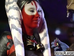 Aria Alexander and Brittany White in a Star Wars Underworld parody cosplay role-play with a kinky twist