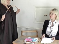 Headmistress GILF seduces sinful English schoolgirl