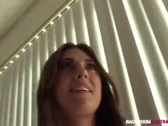 アナル, お尻, 面接, 楽屋, 茶髪の, 中出し, イく瞬間, 三人