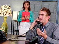 Leie, Grosser arsch, Grosser schwanz, Grosse titten, Blasen, Masturbation, Milf, Sekretärin