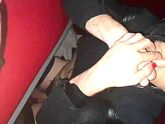 Amateur, Anal, Sucer une bite, Cinéma, Couple, Mignonne, Transsexuelle, Jarretelles