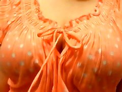 Hot aunty tempting me with her boobs