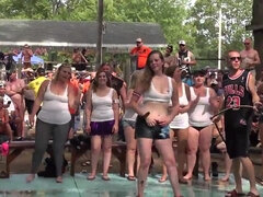 Wet T-Shirt Contest - outdoor topless summer party